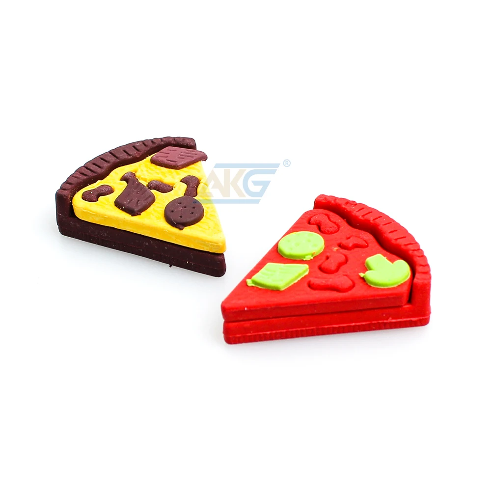 New Custom Pizza Pencil Eraser For Child School