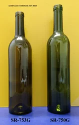 GREEN GLASS BOTTLE