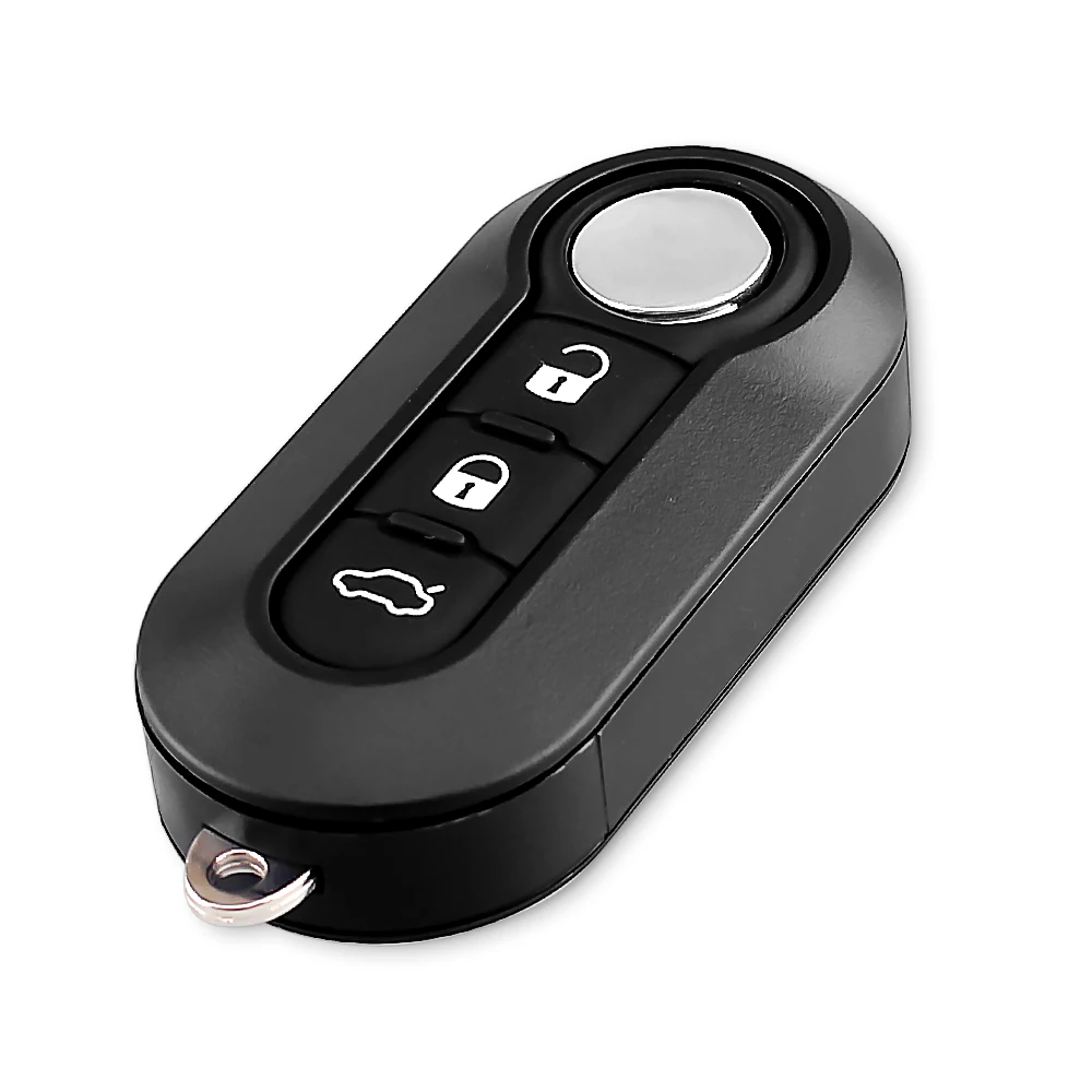 KEYYOU 3 Buttons Flip Folding Car Key Shell for FIAT 500 Panda Punto Bravo Ducato Stilo Remote Auto Key Pad Case Cover Fob SIP22