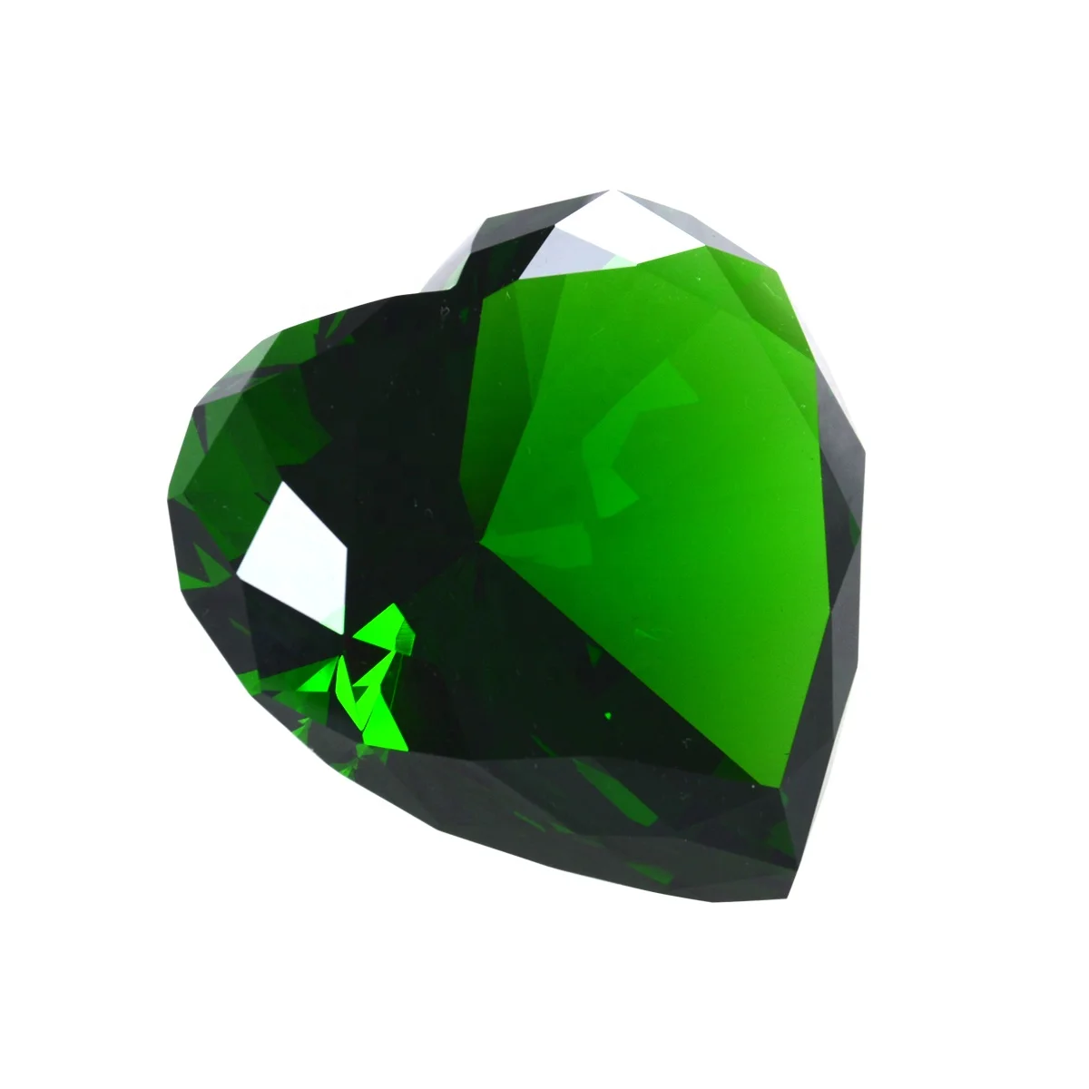 caketop glass crystal heart diamond wedding favor souvenir paperweight giveaway presents office home decor