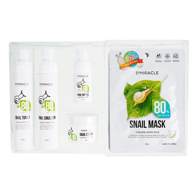 Здоровый ингредиент S + набор обогащен чудо-улиткой 80% сделано в Южной Корее