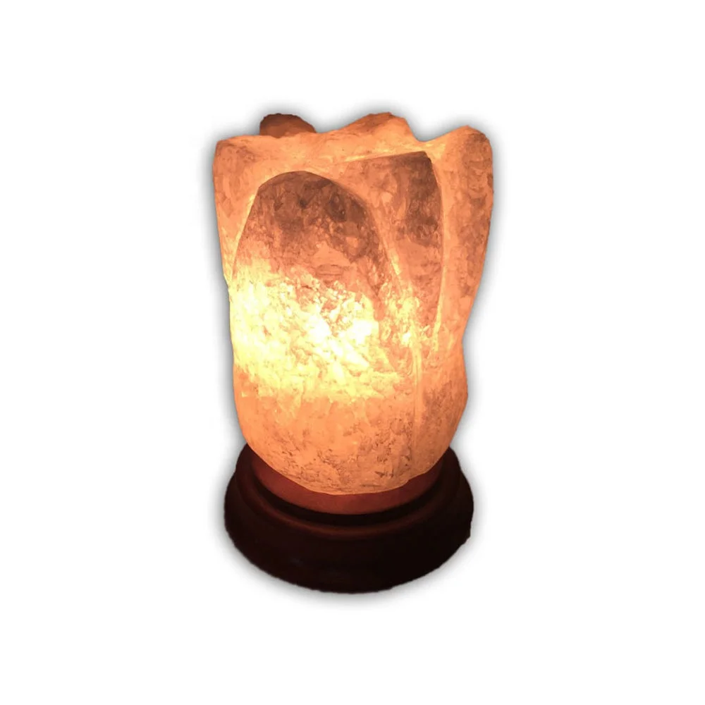 Hand Carved Flower made from the 250 million years old salt mined from the Himalayan Mountains-Sian Enterprises