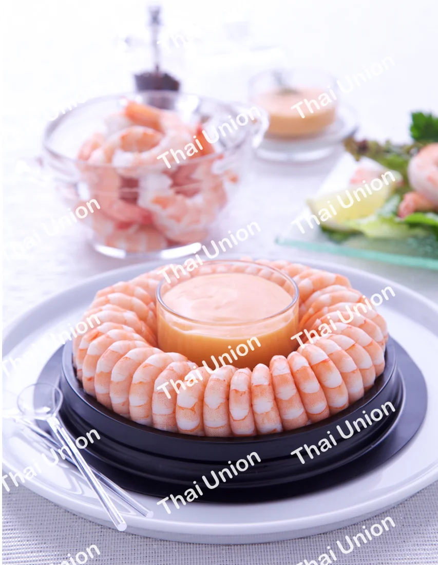 Hot Product Frozen Seafood Shrimp ring with sweet chili sauce White Vannamei Shrimp ready to eat for Retail and Food Services ma