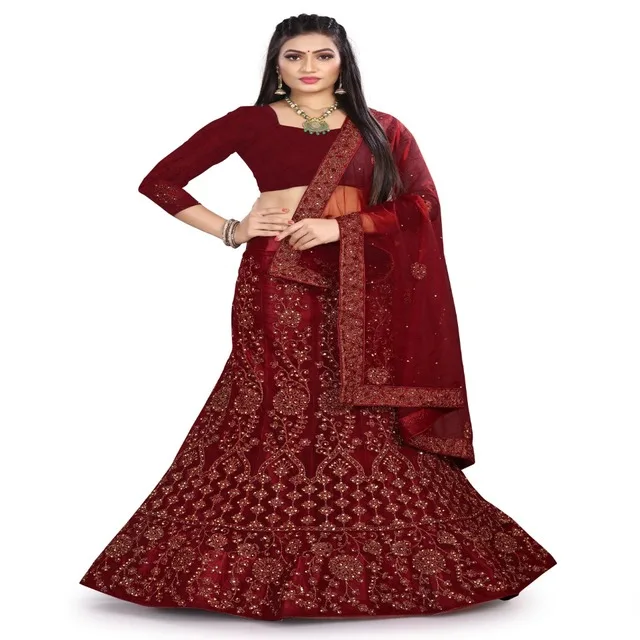 
Mayur Saree вышитые свадебные Лехенга Холи 