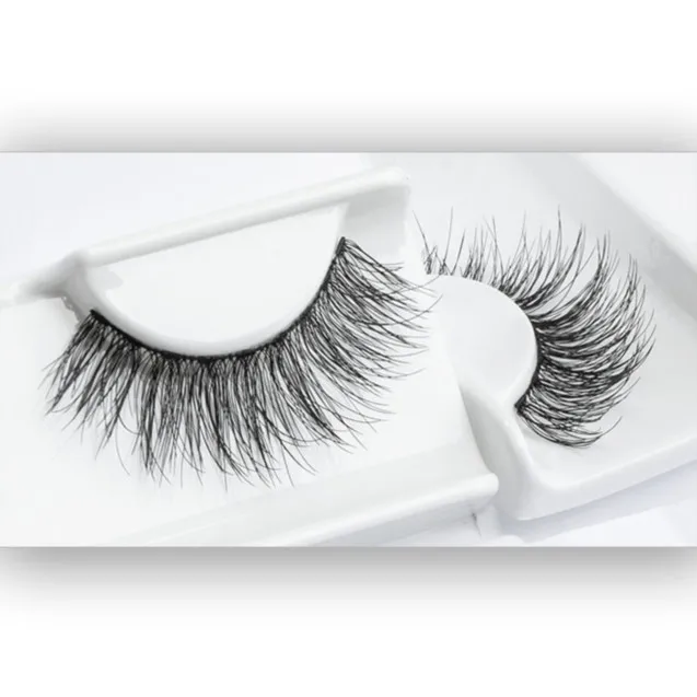 Beauty of Korea Private Label Wholesale Faux Mink Eyelash Custom Packaging 3D Silk Eyelashes Free Sample Strip Lashes