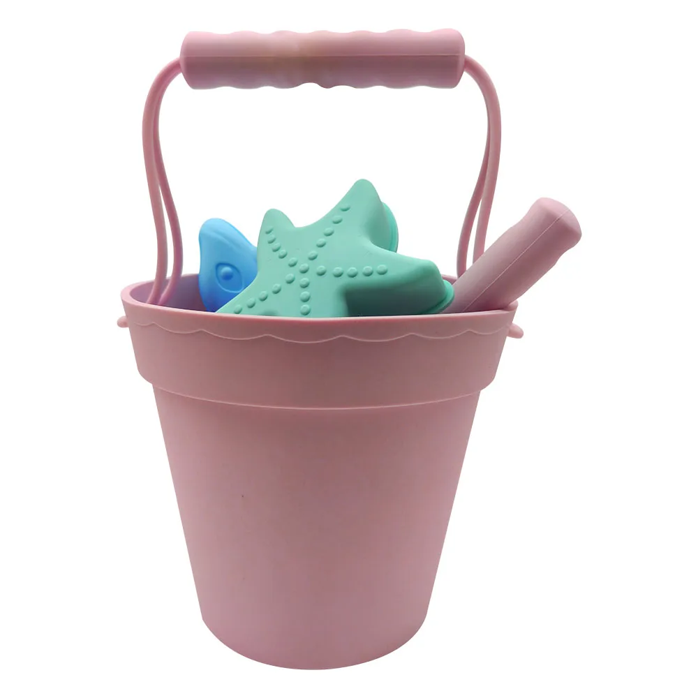 Летние популярные уличные портативные Экологичные детские 100% без бисфенола А пищевые силиконовые пляжные игрушки