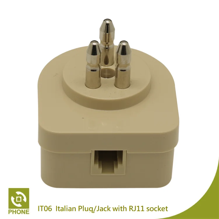 Telecommunication Equipment Italian Phone / Fax Adaptor with RJ11 Socket