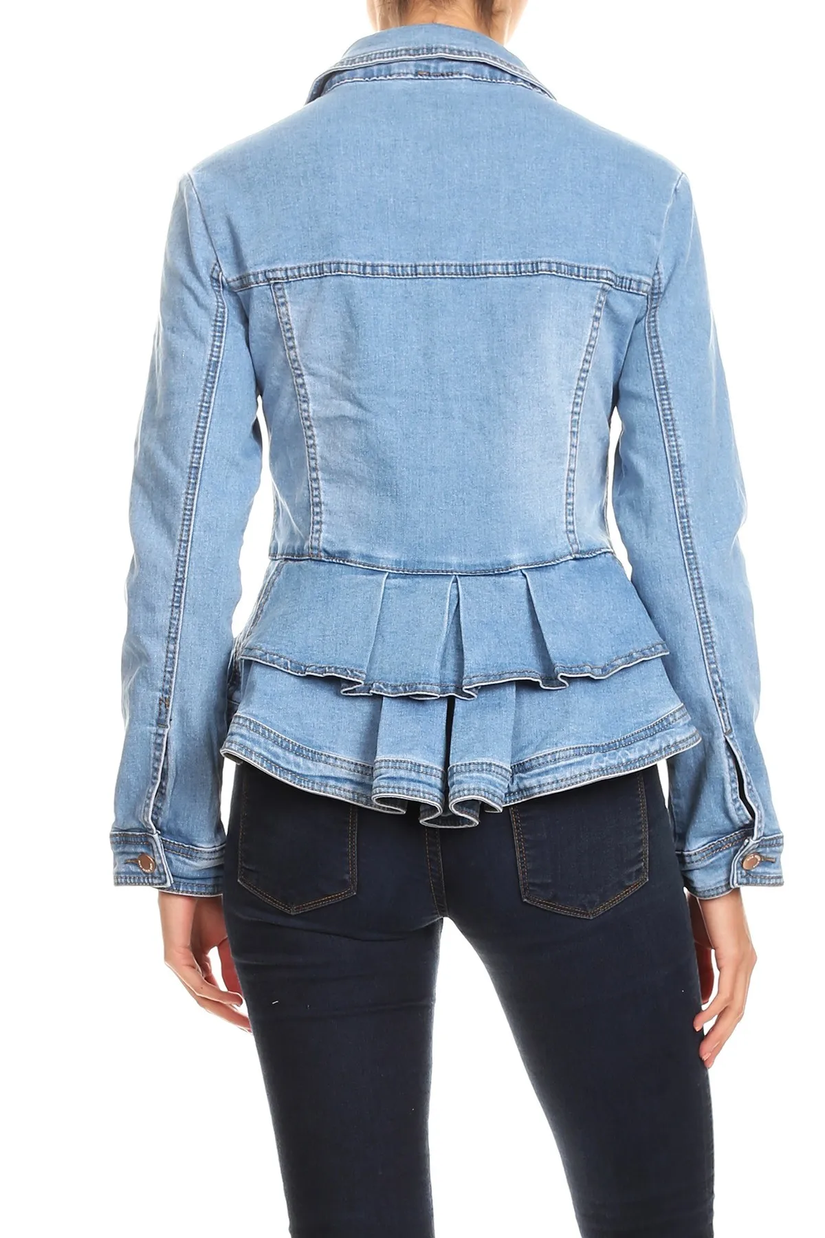 
Boyfriend Jean Jacket Women Oversized Crop Denim Coat Vintage Long Sleeve Short Jacket Casual Loose Coat Blue Bomber Jackets 