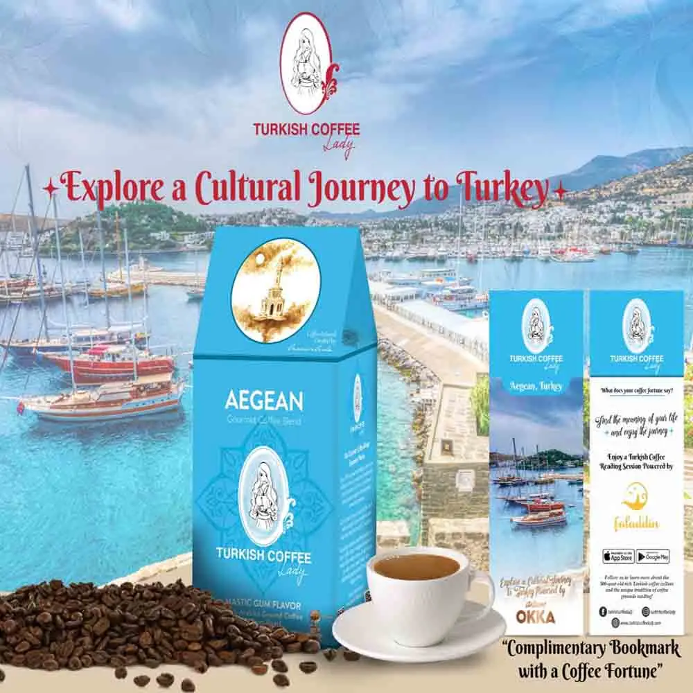 Турецкая кофейная леди, изысканная смесь для молотого кофе, Арабика, средняя упаковка для обжарки, вкус мастики
