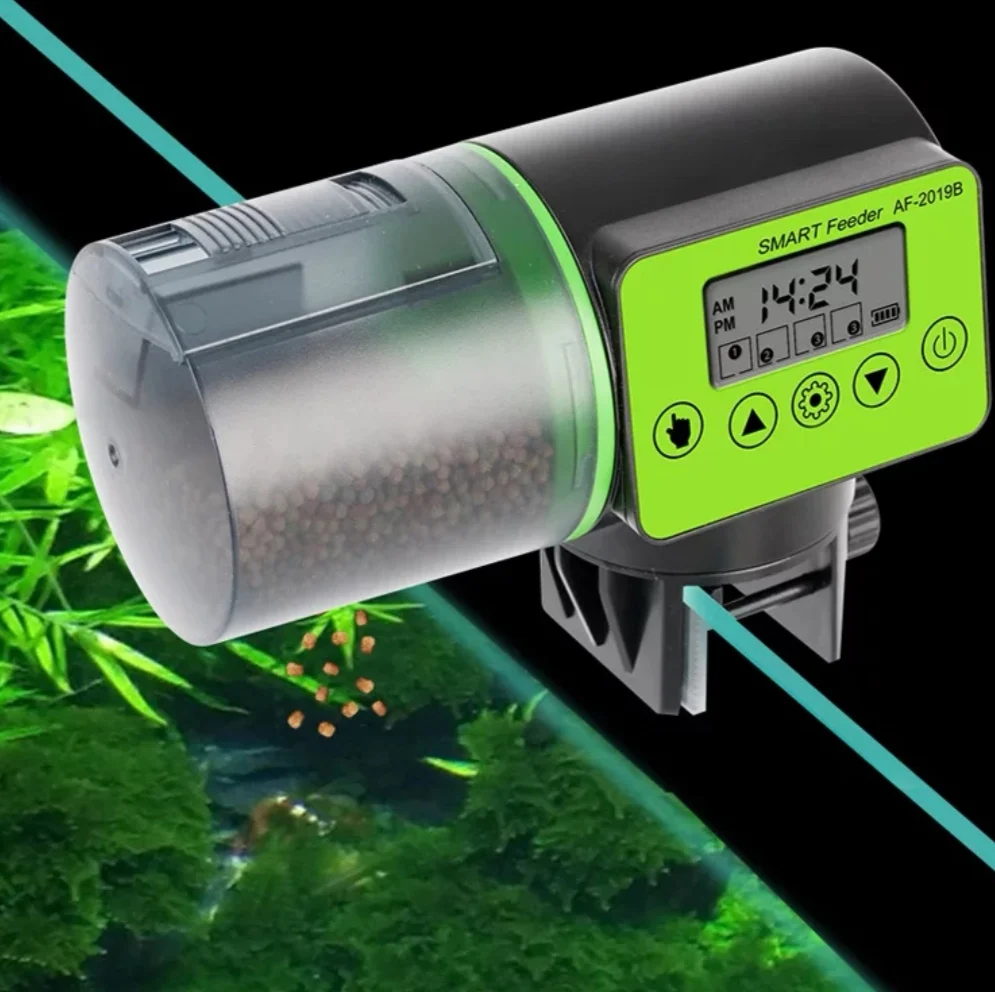 
Cool Automatic Fish Feeder Digital Fish Tank Aquarium Electrical Plastic Timer Feeder Food Feeding Dispenser Tool Fish Feeder 