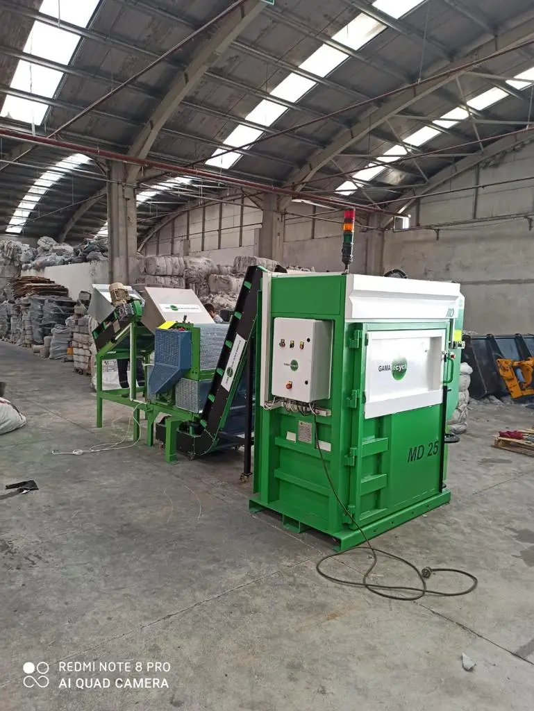 Текстильная переработка пресс шт рециркуляции новый дизайн Бэйл