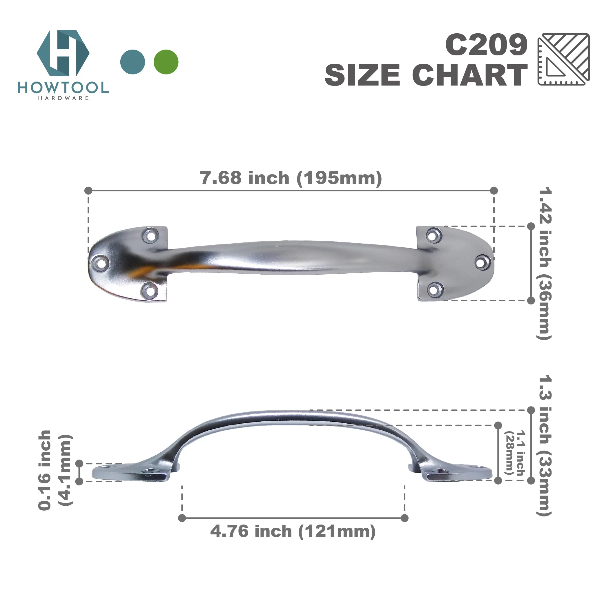 High Quality Utility Sliding Gate Barn Door Handle