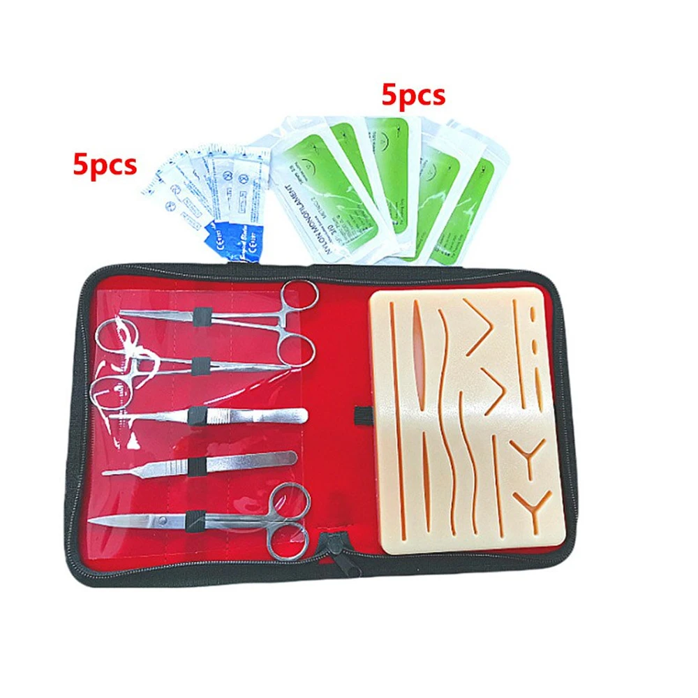 Medical Students Anatomy Biology Dissection Kit With Case Stainless Steel Made Scalpel / Blade Scissor Dissecting Kit