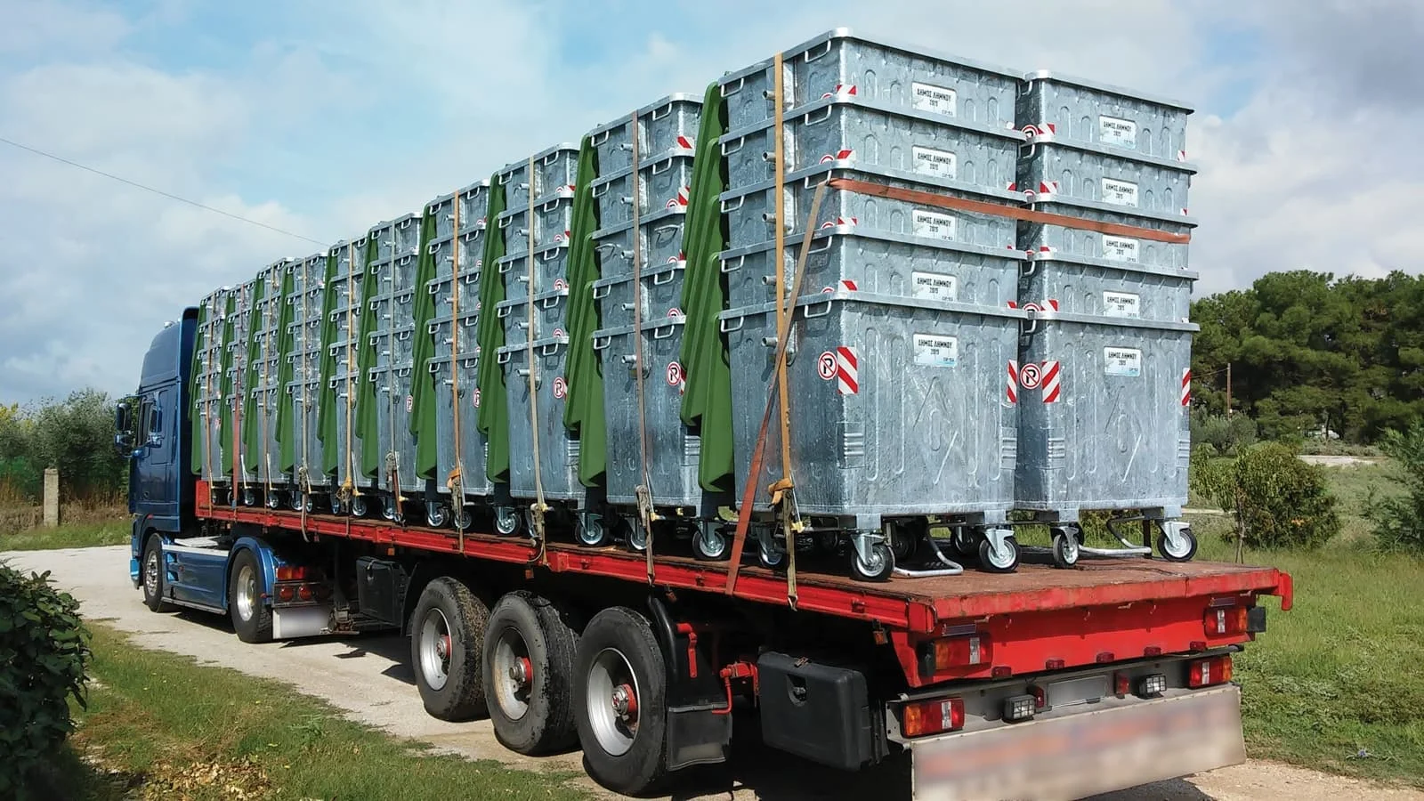 GMP 64 54LT or  64 LT Metallic Double Waste Bin Metallic