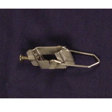 Polished Aluminum CPM-150 Knife Edge Clamp - Knife - Edge Bearings For Over Or Under Support And Knurled Tightening Screws
