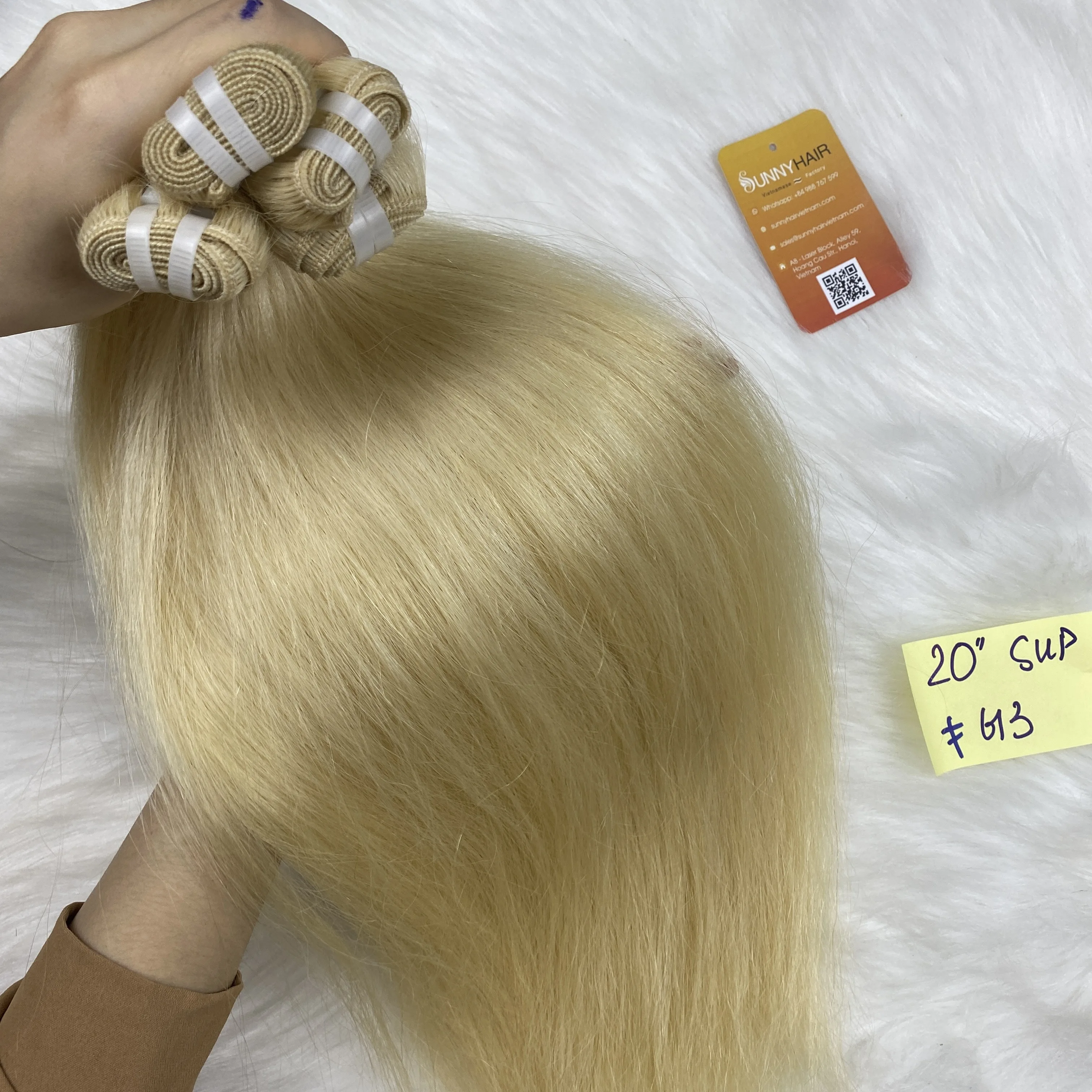  Вьетнамские человеческие волосы 613 светлые для наращивания высококачественные 12 А Длинные до 24 дюймов вьетнамские солнечные от поставщика