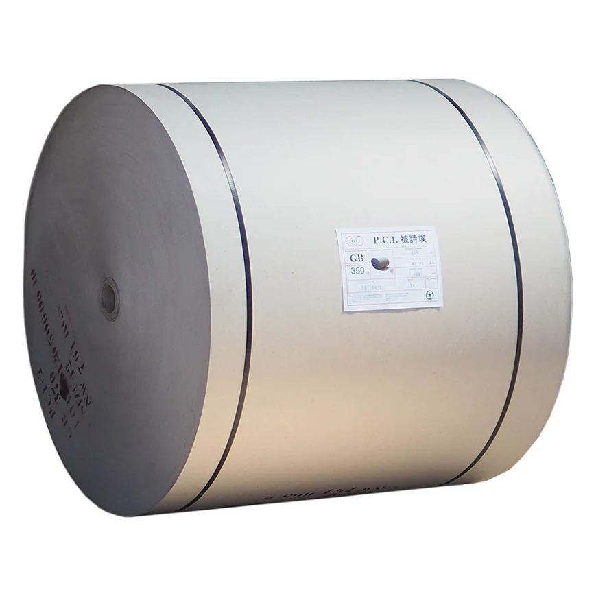 Двухсторонняя бумага из переработанных материалов картонная Jumbo Roll 350 450 600