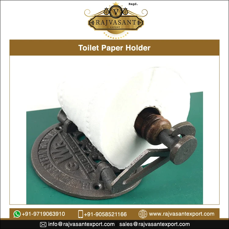 Antique Pattern Victorian Style Cast Iron wall mounted Bathroom Toilet Paper Holder GWR Vintage Toilet Roll Loo Paper Holder
