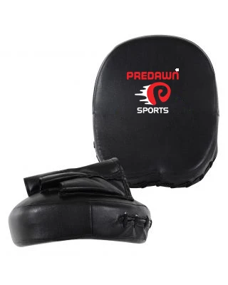 Focus Pads Leather Training Strike Targets for MMA Muay Thai Kickboxing with Soft Hand Grips & Custom Logo Printed Design