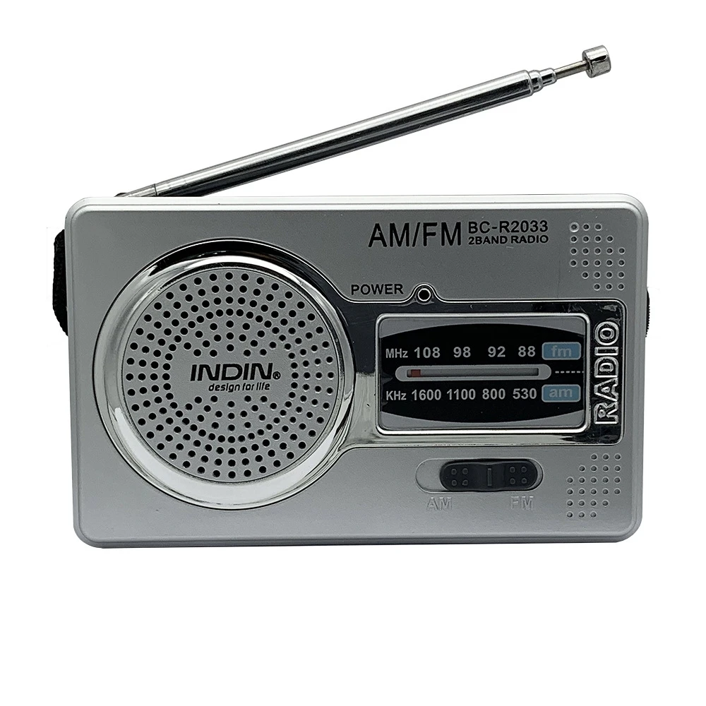 Portable Emergency AM FM Radio Telescopic Antenna Full Band Portable Radio Receiver