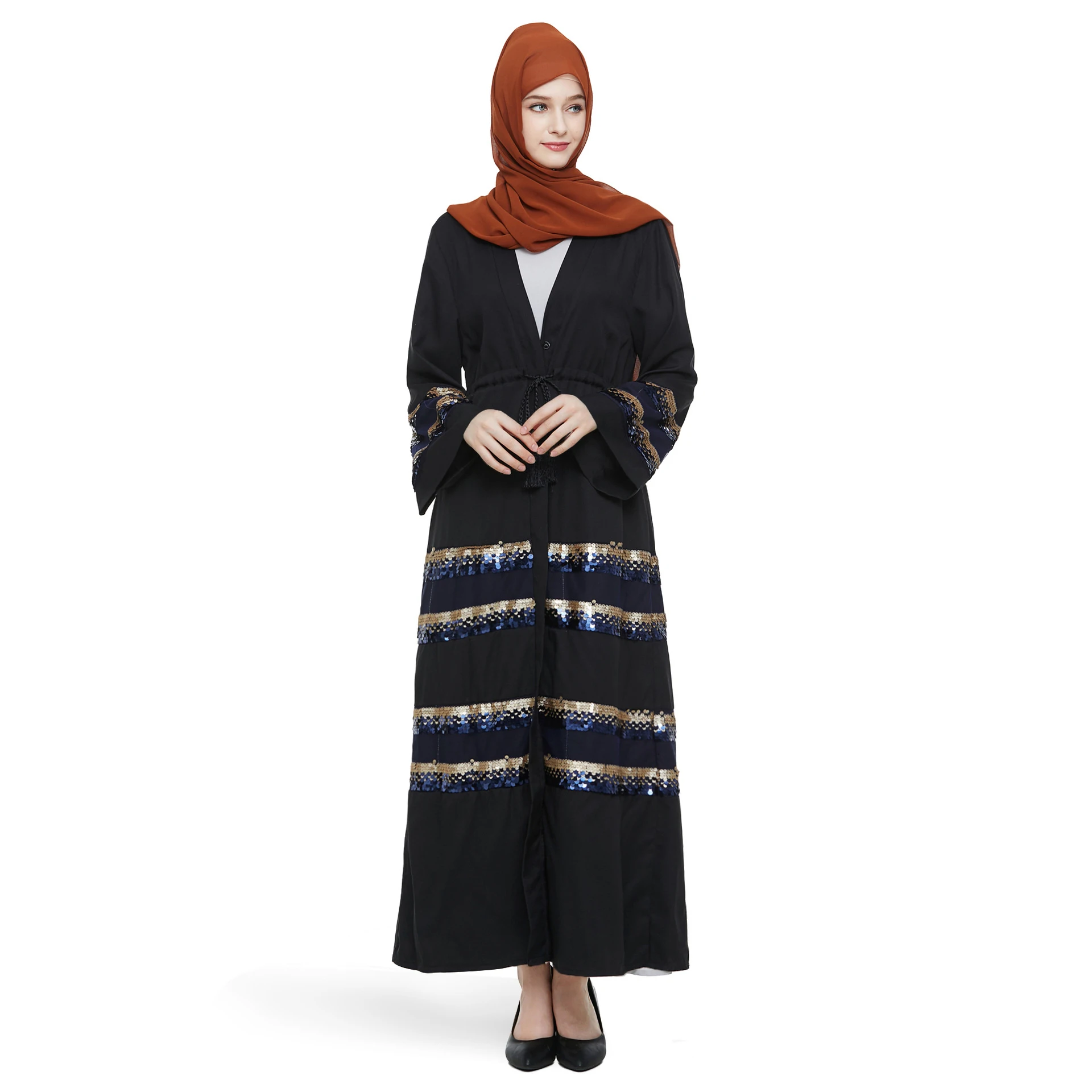 High quality free size maxi cotton jersey gown women dress abaya muslim dresses islamic clothing