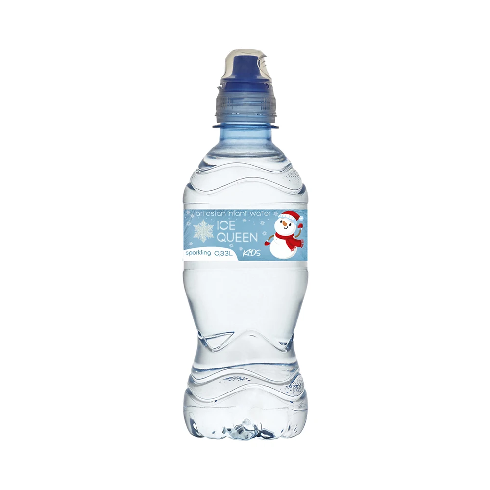 High quality pure drinking water for children from the artesian well, water drink