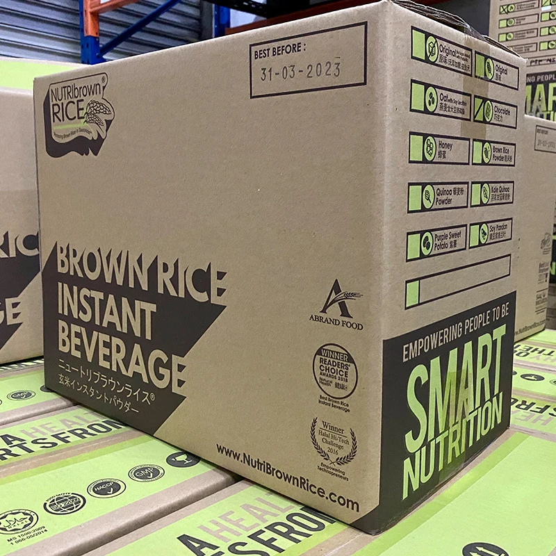 Коричневый рис, мгновенный напиток, оригинальный с коричневым сахаром + предбиотик для улучшения здоровья кишечника