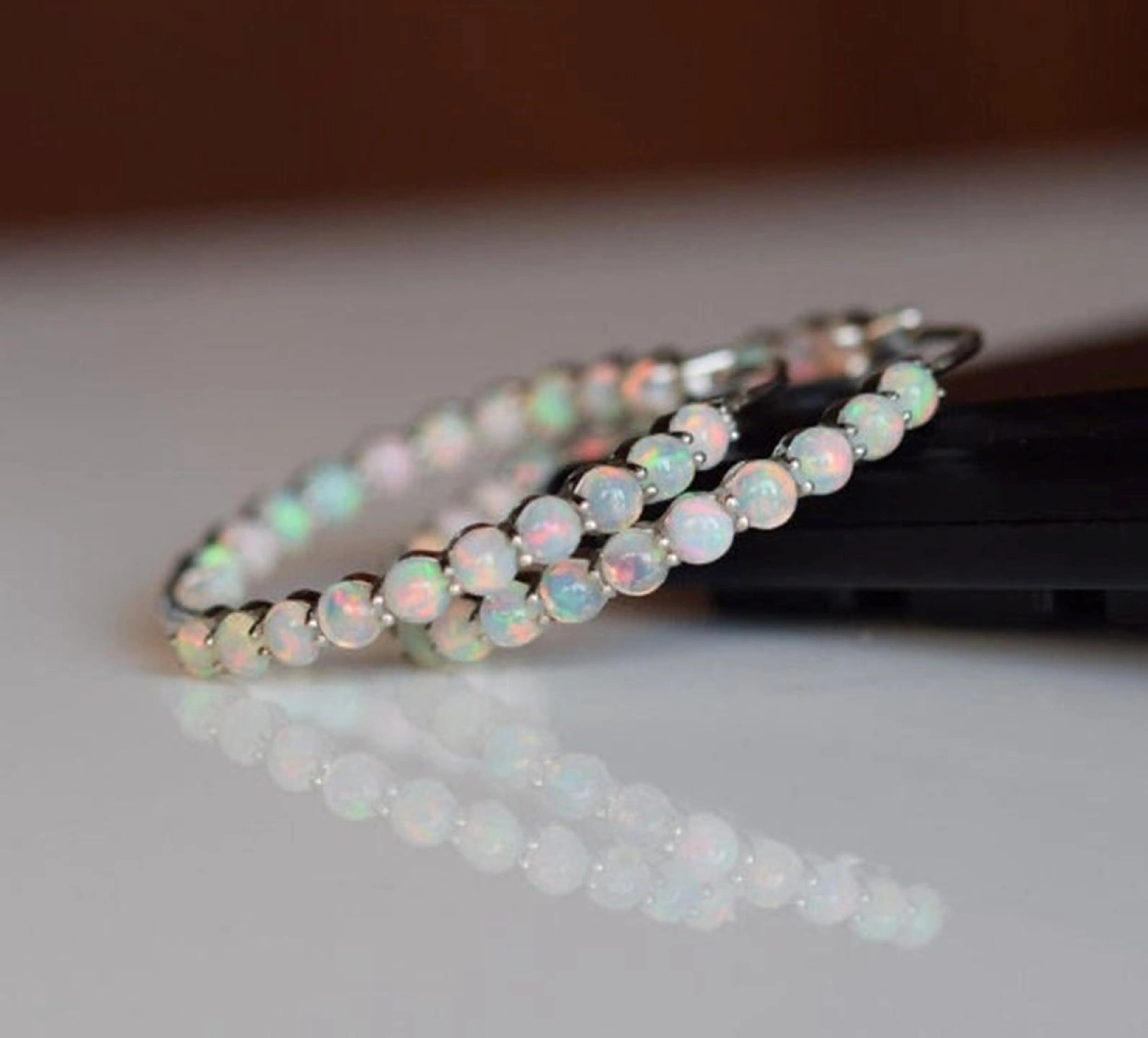 Висячие серьги с натуральным опалом, серьги с огненным опалом по месяцу рождения, драгоценные камни с опалом, ювелирные изделия из стерлингового серебра с покрытием, ювелирные изделия ручной работы