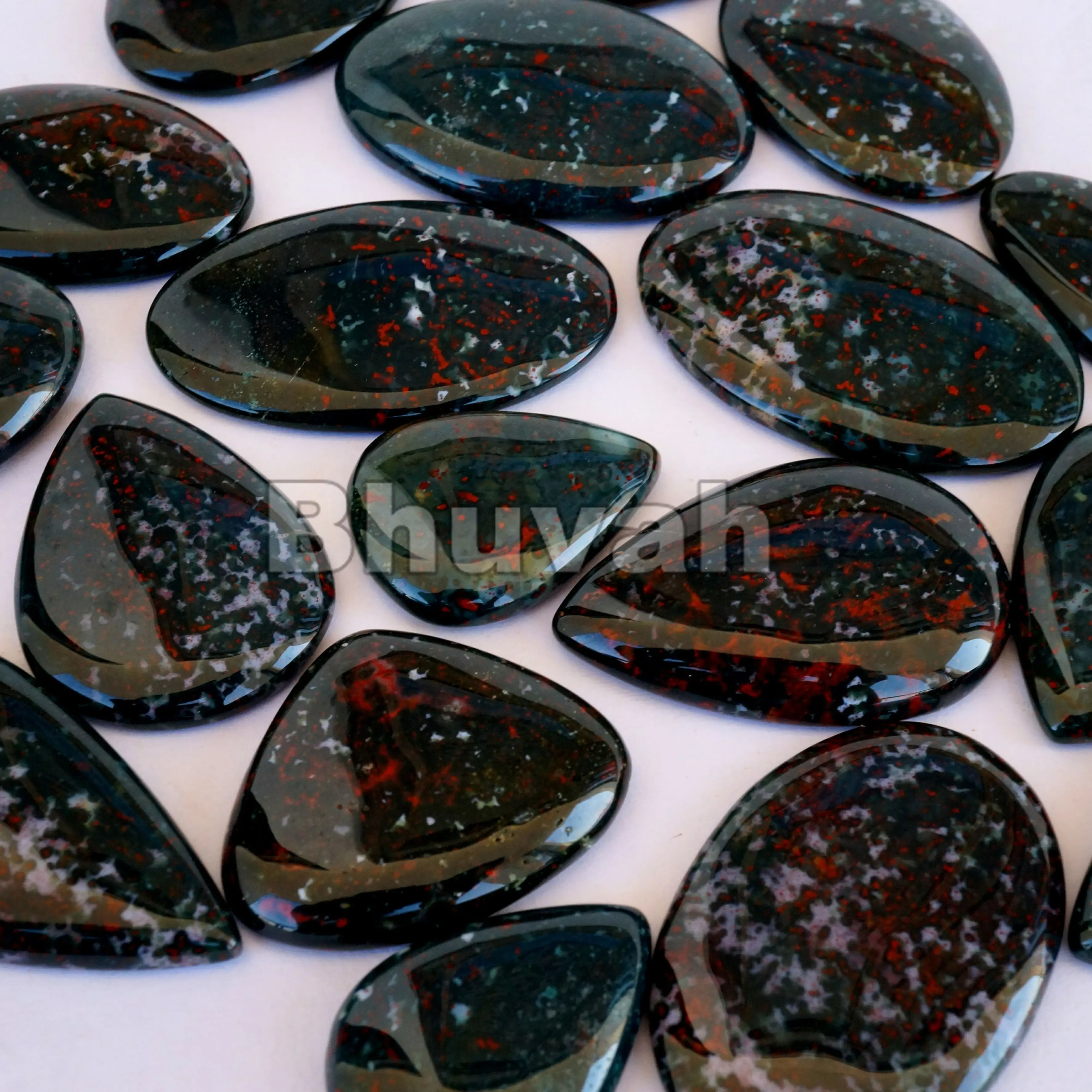 Bloodstone Supplier From India Wholesale Bulk Price High Quality Top Cabochon Gemstone Stone