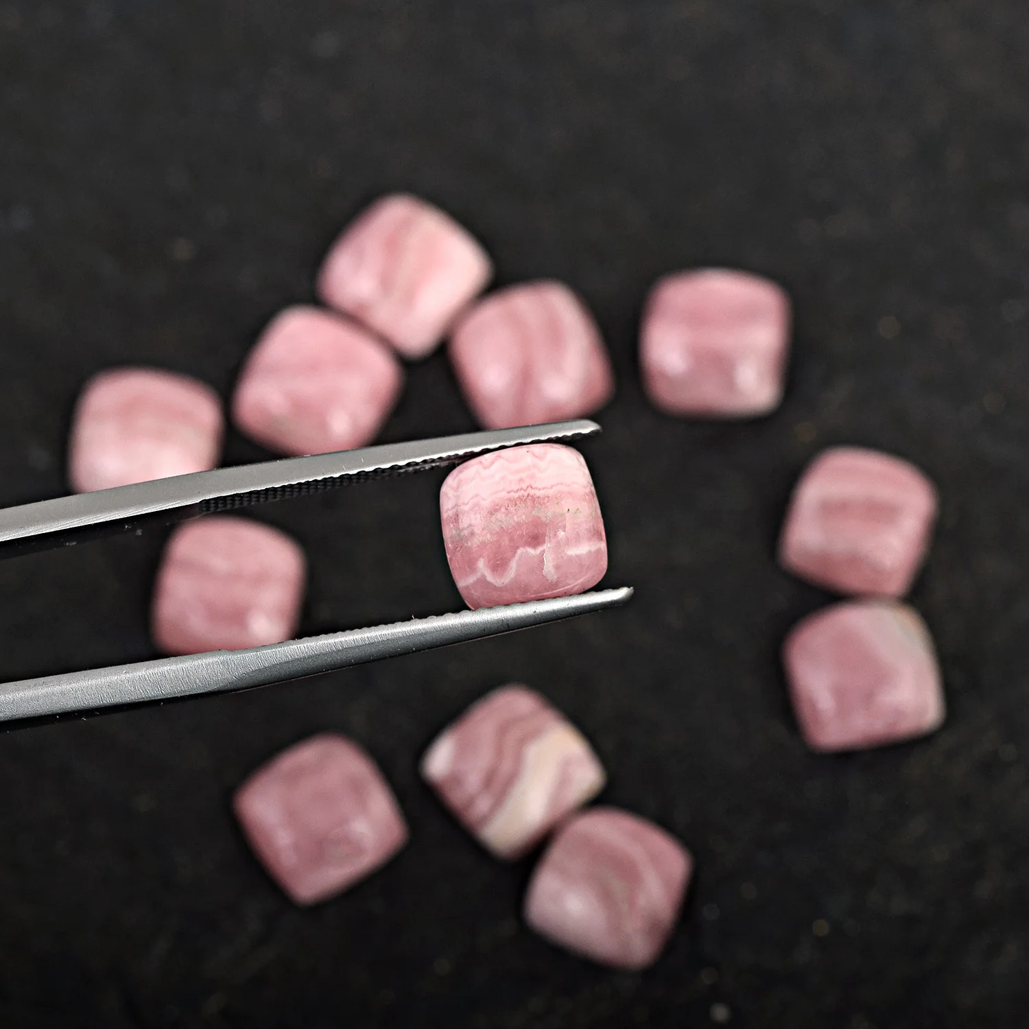 Популярный тренд оптовая продажа высокое качество Лидер продаж низкая цена красивый Родохрозит калиброванный кабошон драгоценный камень