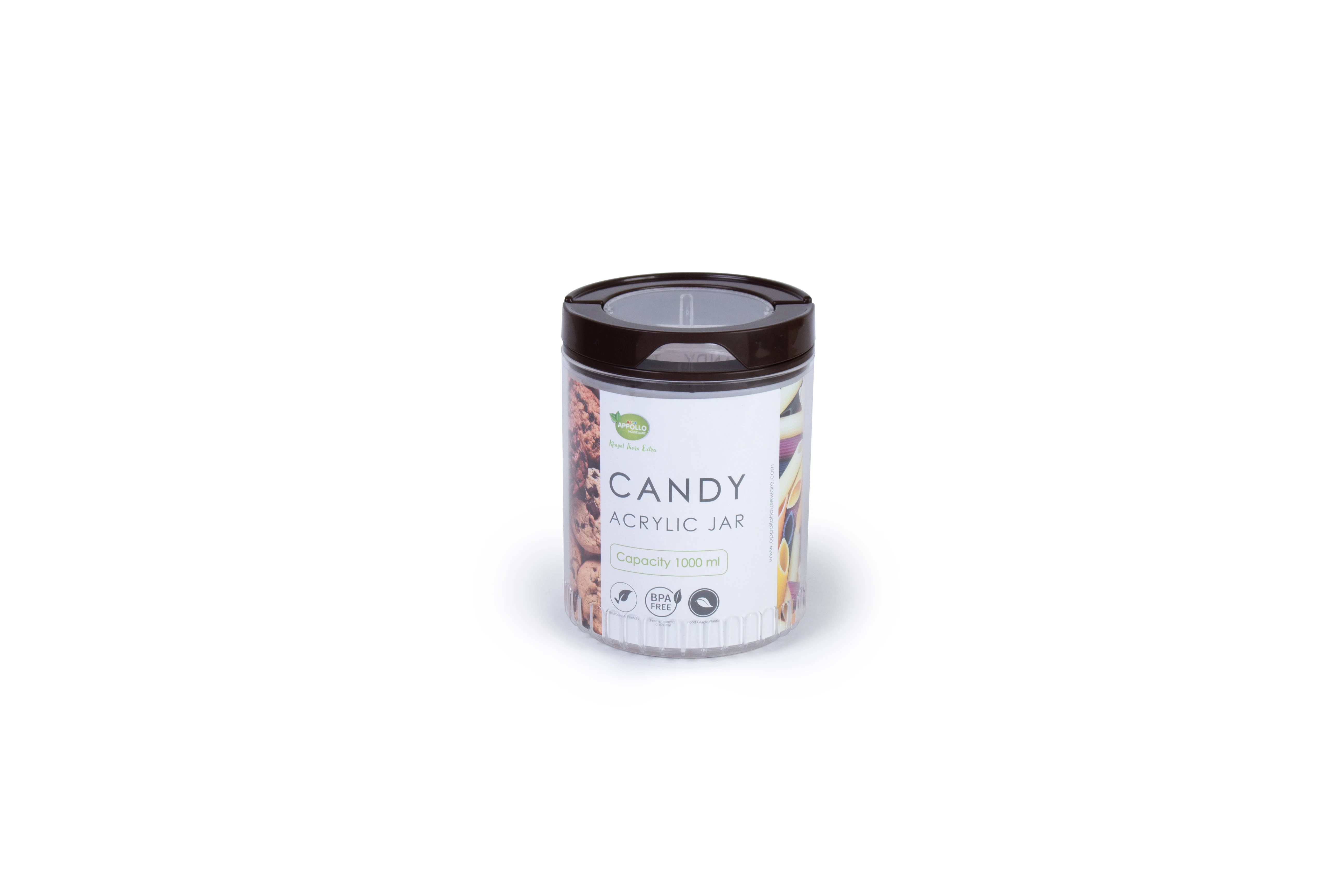 Candy Acrylic Jar Large (1200 ml) Multipurpose Food Keeper Jar