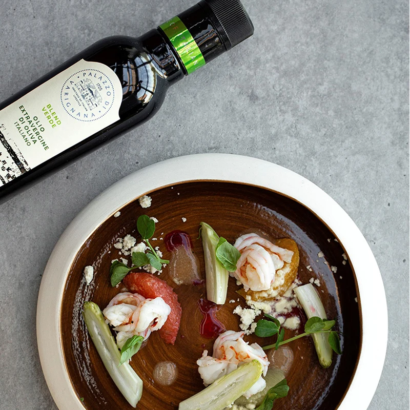 Top Quality Made in Italy cold pressed Extravirgin Olive Oil Blend Verde Glass Bottle 250ml Ready to Ship