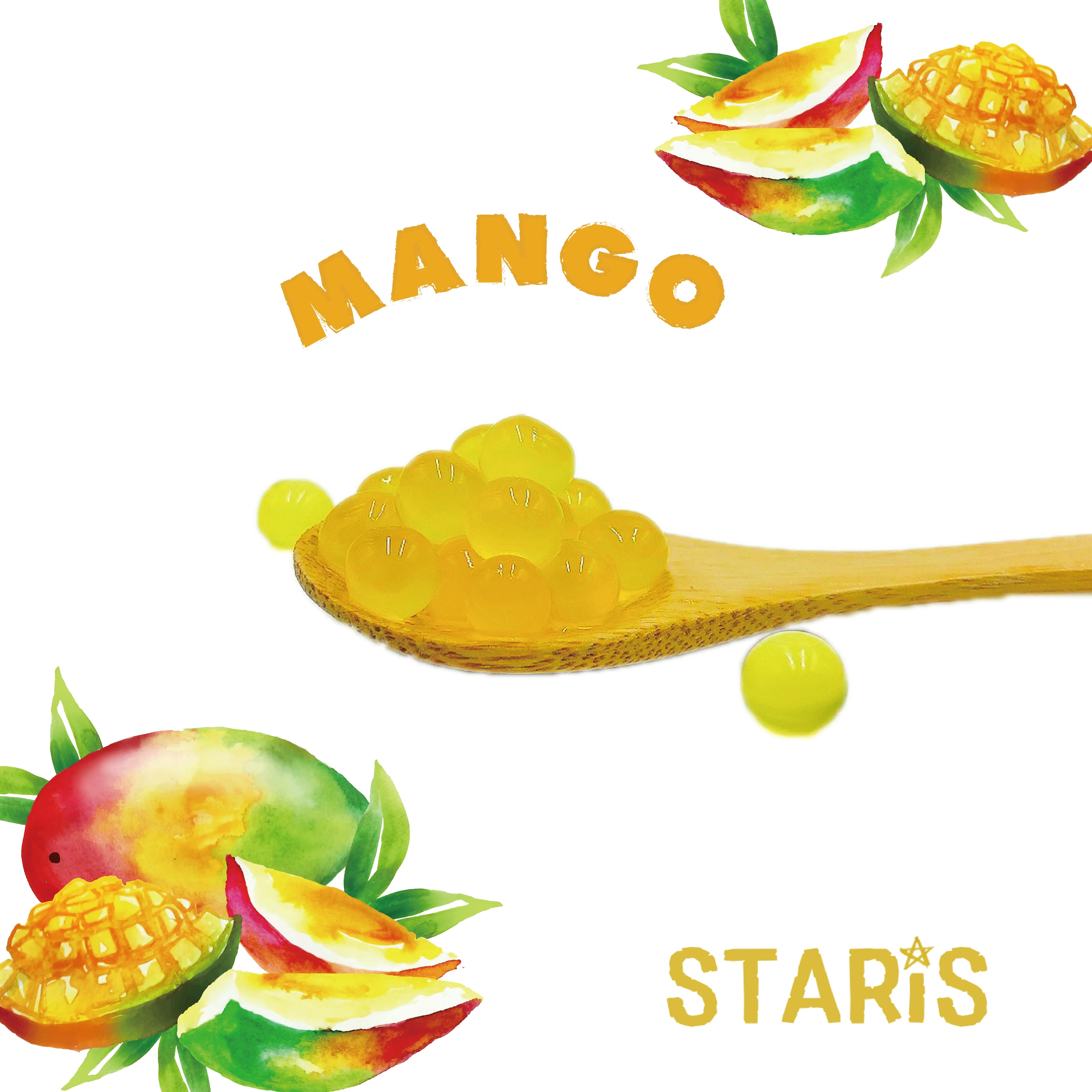 [Заказ образца] Бесплатная доставка, ароматизатор сока манго boba, тайваньский жемчуг tapioca halal