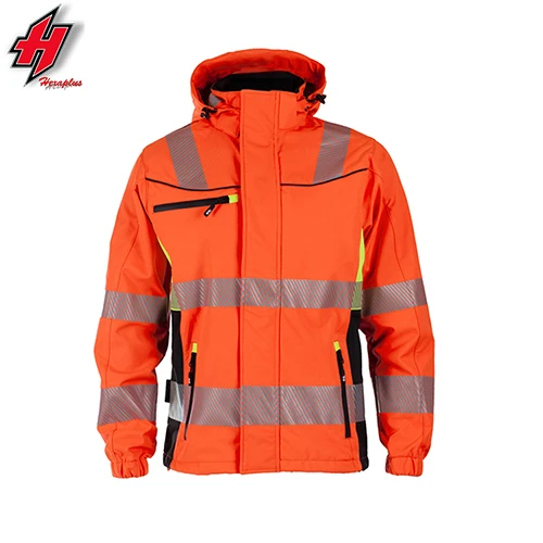 work jacket safety Wholesale Custom High Visibility FR Black Work Jacket