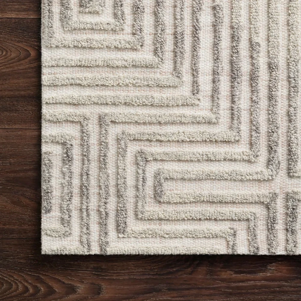 Best Living Room Rugs EHR 02 Grey Silver Hand Tufted High Quality From India At Wholesale Price