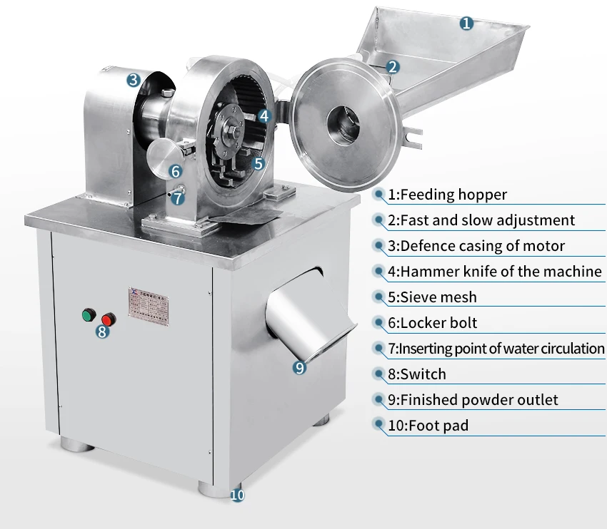 soybean grinding machine herb pepper grain seeds grinding machine wwet rice grinding machine with water cooling system