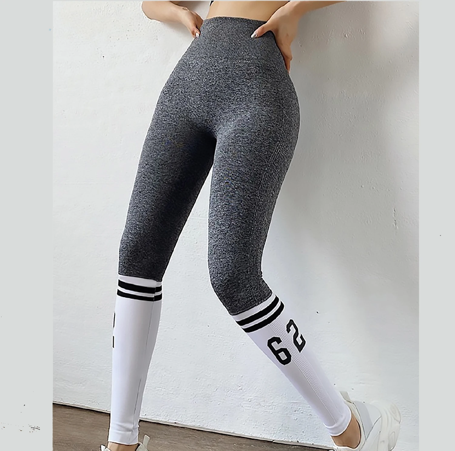 Top Resistance Large Size Female Leggings Casual Compression Fitness Ladies Workout High Waist Long Leggings Wholesale