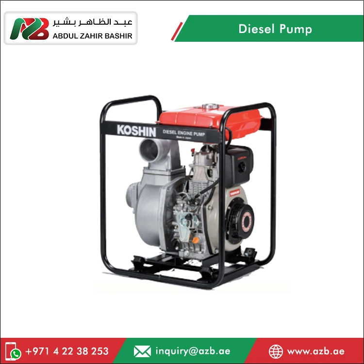 Clear Water Pump with Large Fuel Tank Mining Usage Koshin L48N6 SEY-50D-BAA Diesel Water Pump