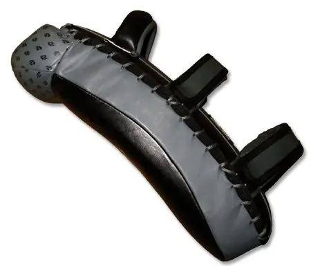 Professional boxing maker kick genuine leather kicking punch pad muay thai foot target combat focus boxing pads kick pad custom