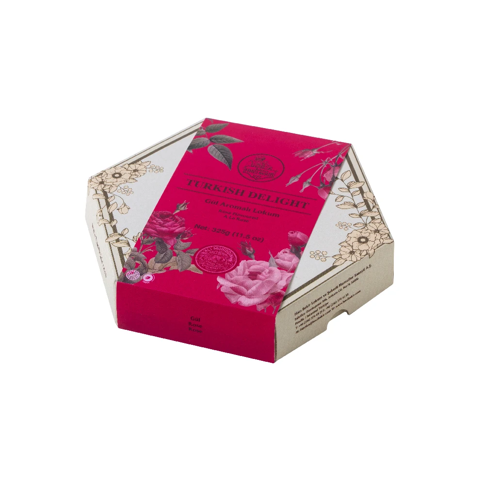 
Top Quality Rose Flavour Turkish Delight 325g Ready to Ship From Oldest Manufacturer in Turkey 