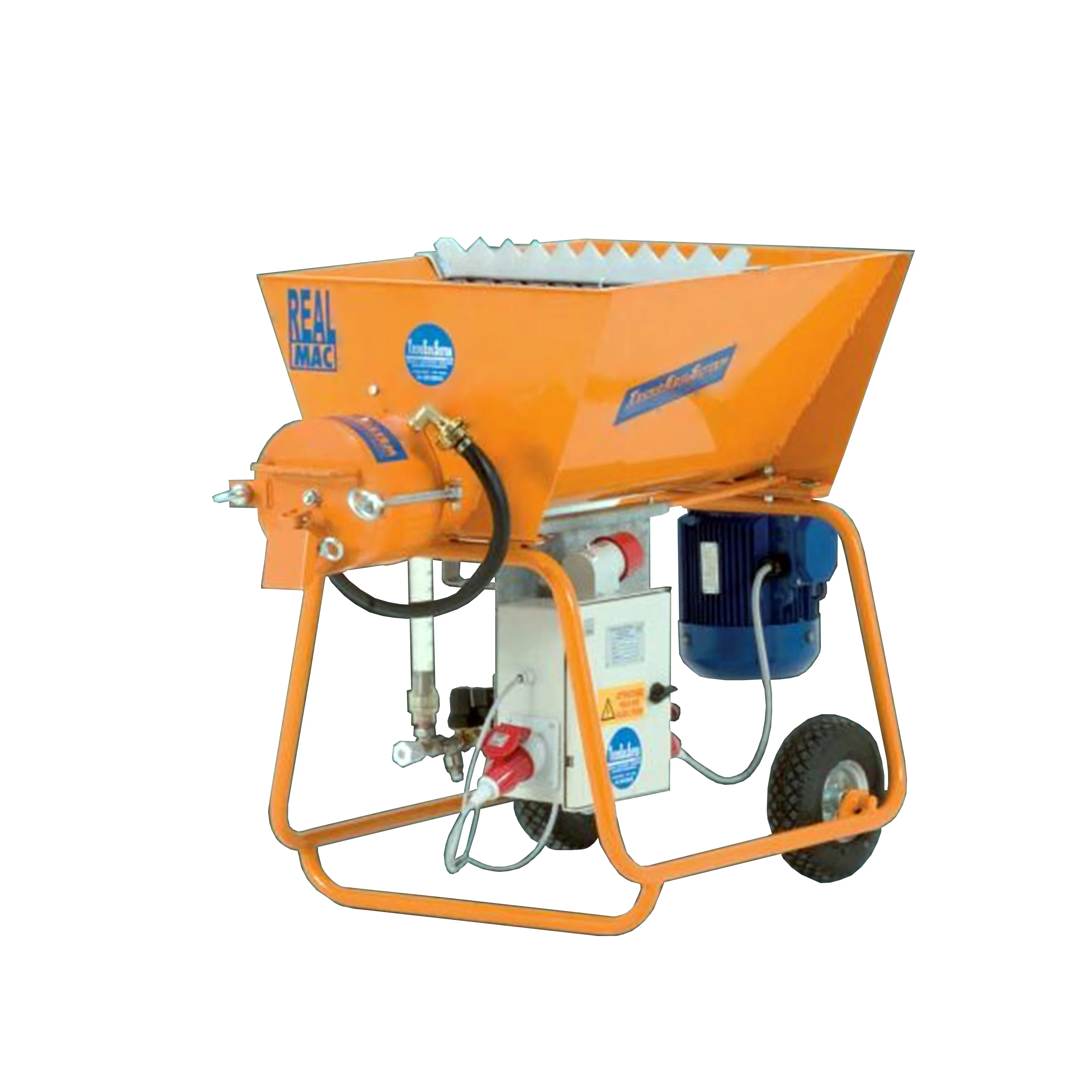 Continuous and automatic mixer for premixed mortars and selfleveling screeds REAL MAC 400V