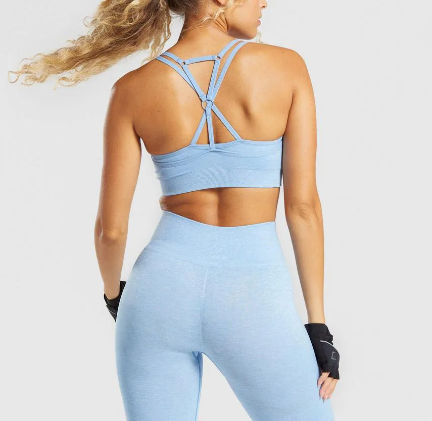 
2021 Yoga Vest Top Sport Bra Sportswear for Women Girls Sports Bra Cross Back Strap Yoga Sportswear Shockproof Breathable 