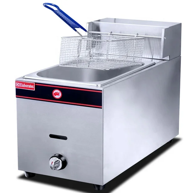LPG And LNG Gas Deep Fryer Continuous Gas Fryer Machine Chip Fryer Snake Machine