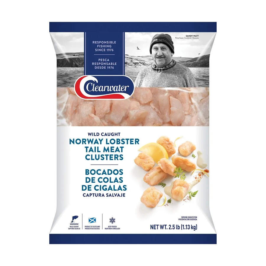 Norway Lobster Tail Meat Clusters Wild Caught Fresh and Frozen High Quality Meat