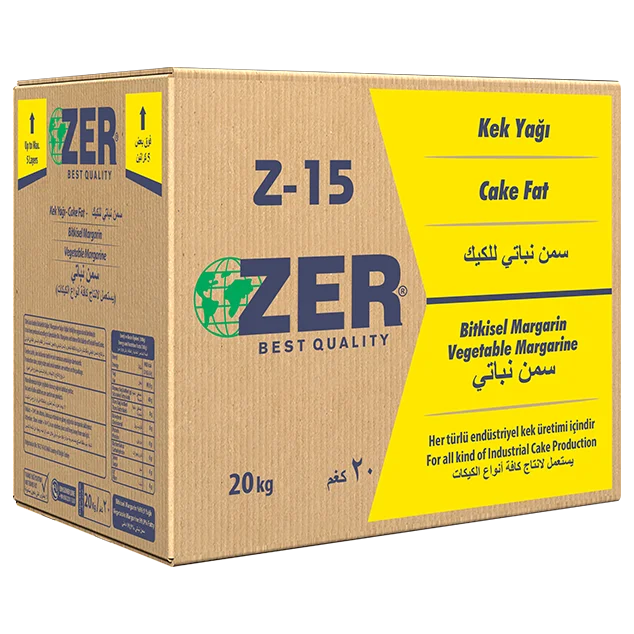 Zer Z15- Vegetable Margarine Cake Fat 20 kg x 1 Box