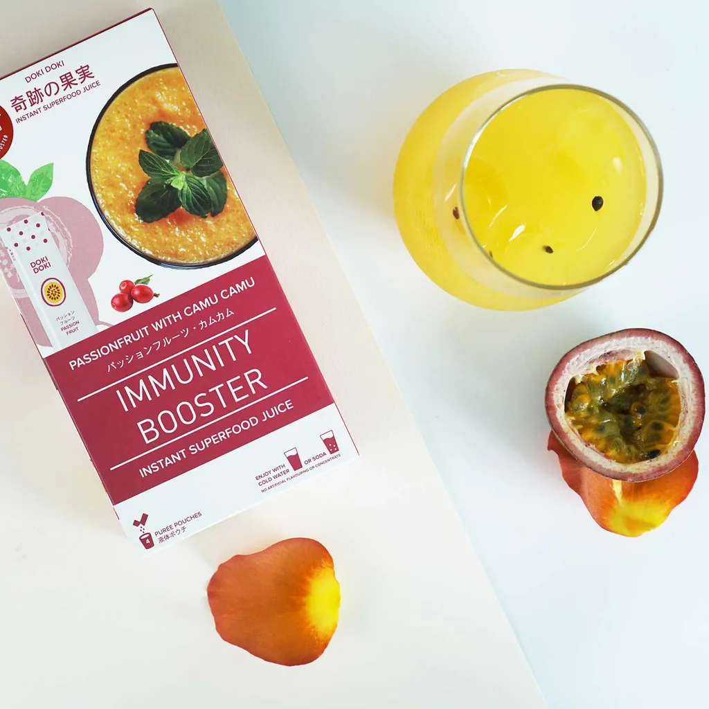 
Healthy Fruit Juice Made With Real Passionfruit pulps and Camu Camu to boost immunity 