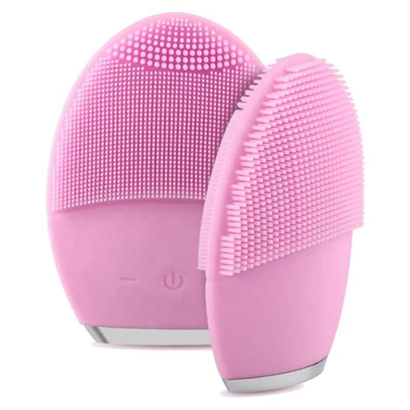IPX7 Waterproof Electric Sonic Vibration Face Brush Silicon Cleaning Brush Facial Silicone Brush