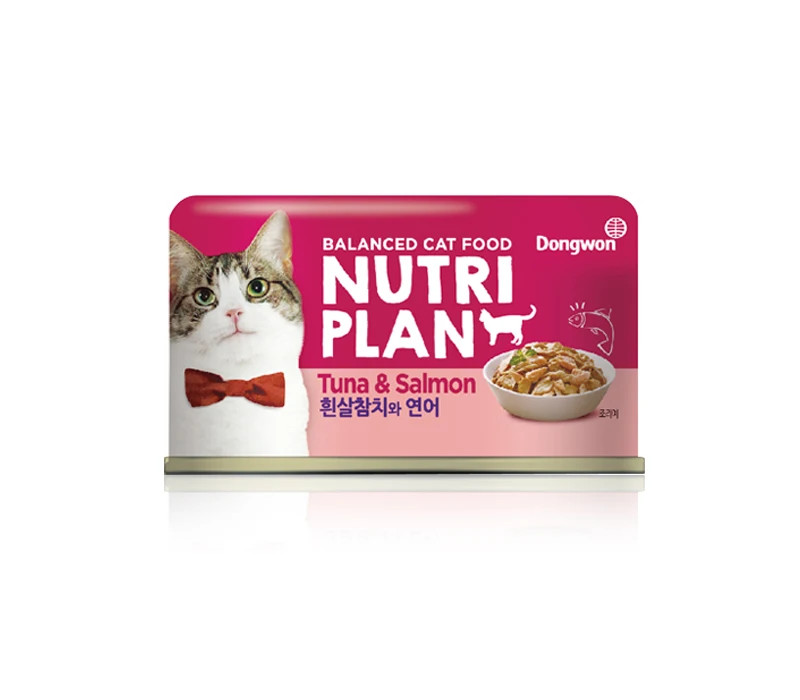 Wet Food Cat Korea Made Most Popular Pet Cat Food High Protein Dry Cat Food 160gr Can Made in Korea Tuna and Salmon