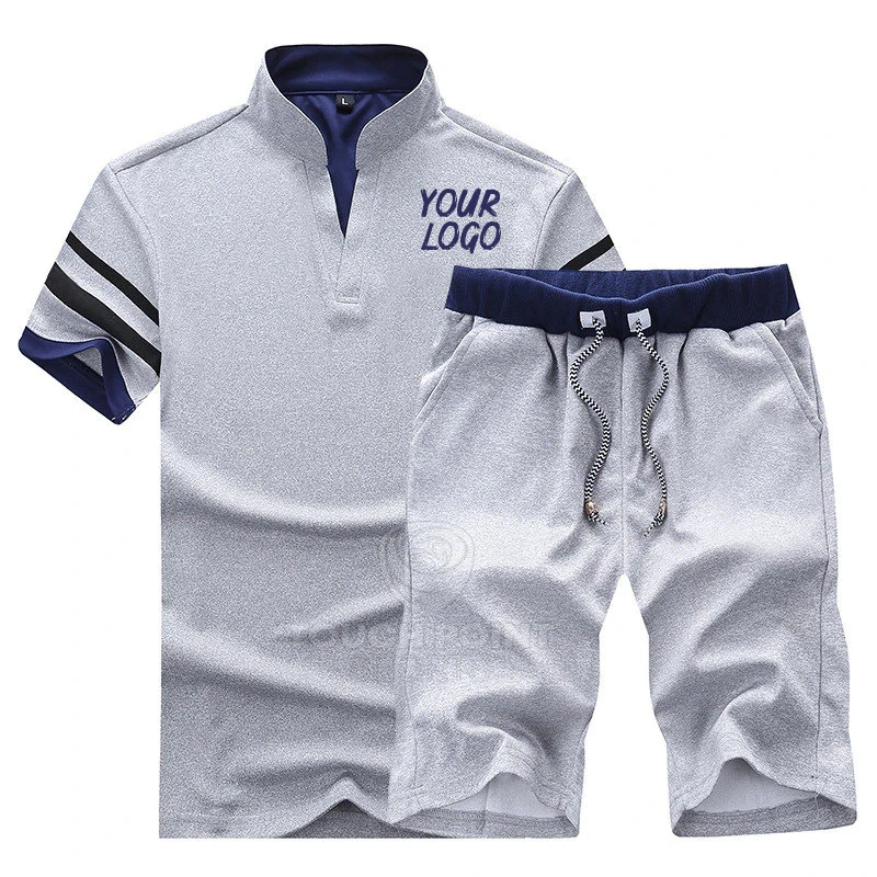 Couple clothes streetwear sweat suit set blank 100% cotton tracksuit gym logo fleece hoodie men