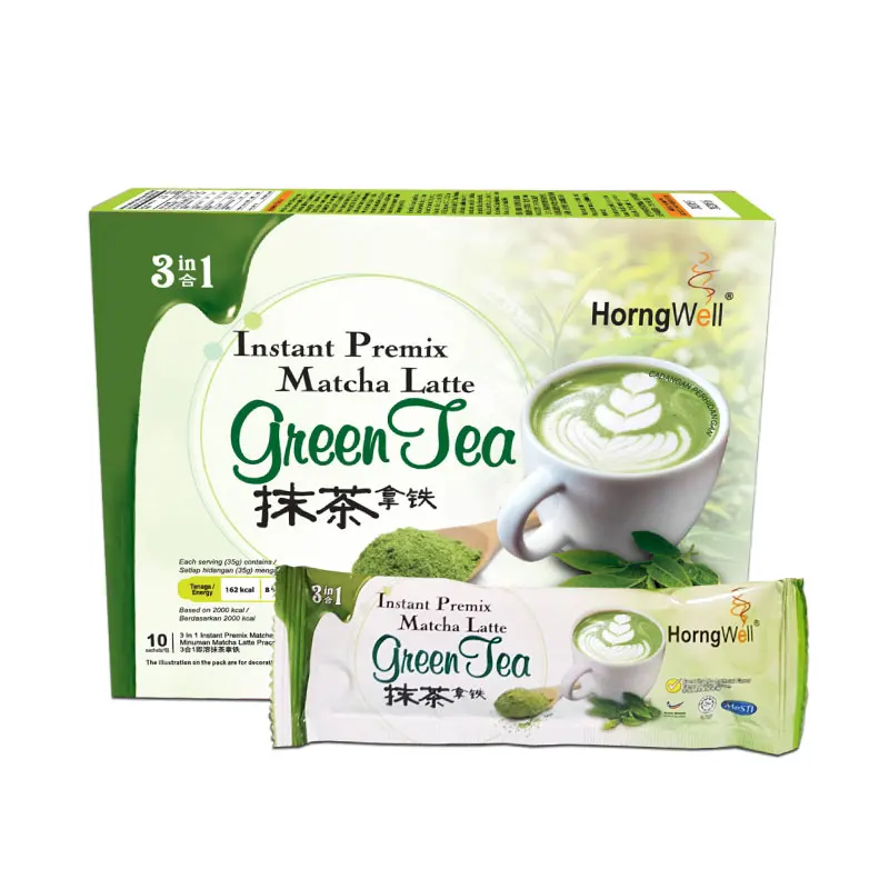 Horngwell Matcha Green Tea Latte No contains artificial flavoring Great Quality